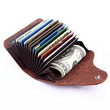 Men Women Genuine Leather Card Holder Casual Wallet