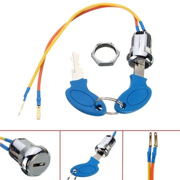 2 Wire Ignition Key Switch for Electric Scooter Bicycle
