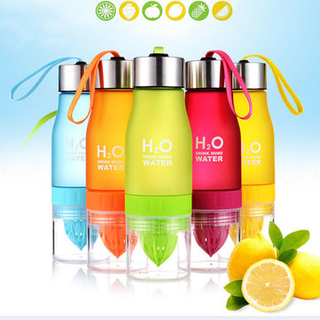 650ml H20 Water Bottle
Flavor Your Water with Real Fruit!
