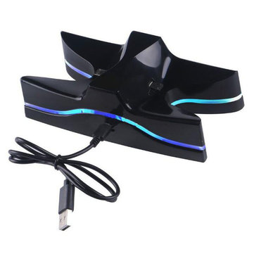 LED Dual Charger Station Charging Stand Dock for PS4 Playstation 4 Controller