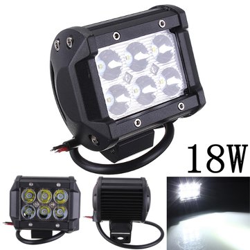 18W Car 6LED Work Light Spotlight Bright Projector Lamp