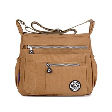 Women Multilayer Zipper Pockets Bags Ladies Casual Waterproof Shoulder Bags Outdoor Travel Crossbody Bags