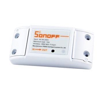 Zdalnie sterowany przełącznik SONOFF® Wi-Fi za 4.13$ (16,81zł) - Banggood