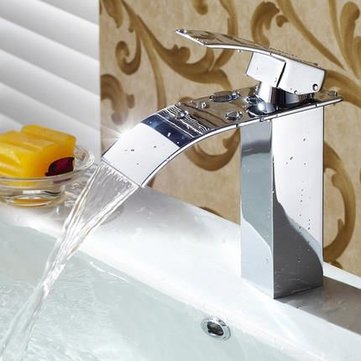 Waterfall Bathroom Sink Mixer Faucet