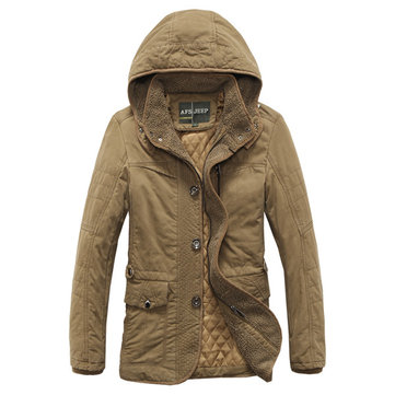 Men Winter Thickened Cotton-padded Jacket