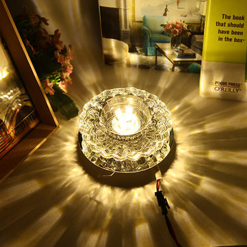 5W Crystal LED Flush Mounted Ceiling Lamp