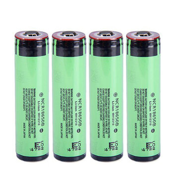 4PCS NCR 18650B 3.7V 3400mAh Protected Rechargeable Lithium Battery 