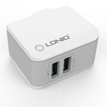 LDNIO 2 USB Port EU US Plug 5V 2.4A Travel Charger