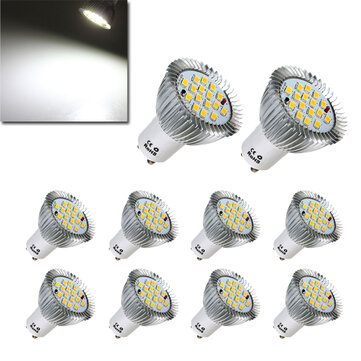 10X GU10 7W 640Lm LED Pure White Spot Lighting Bulb AC85-265V
