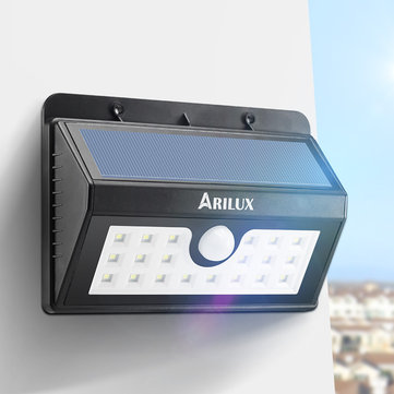ARILUX™ Solar 20 LED PIR Motion Sensor Light 