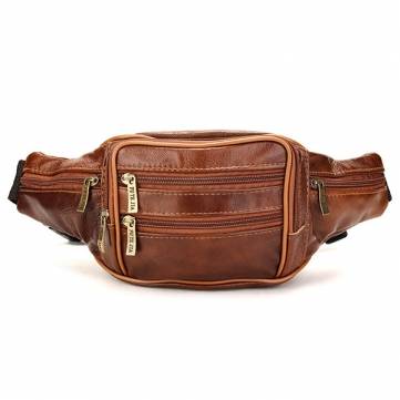 Outdoor Portable Leather Waist Bag

