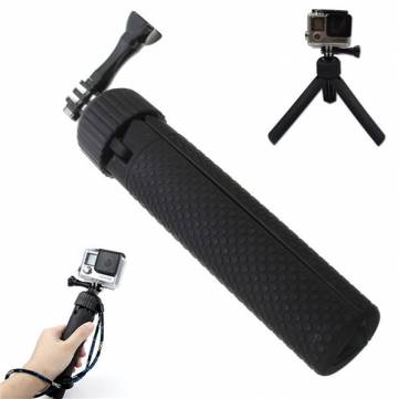 360 Degree Tripod Mount Monopod Selfie Stick Handle Grip For GoPro Hero 4 3 Plus 3 2 Xiaomi Yi SJ4000 SJcam