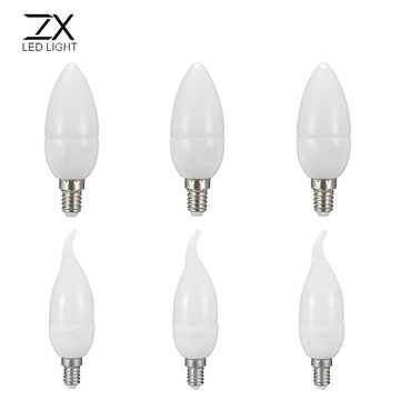 ZX E14 5W LED Candle Replace Halogen Bulb AC220-240V