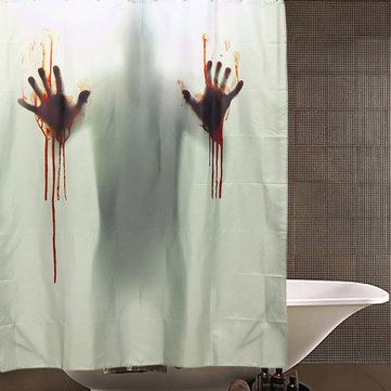Halloween Horror Blood Bath Polyester Shower Curtain