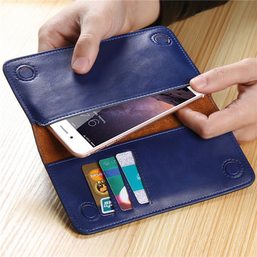 Floveme Universal 5.5'' Wallet Card Phone Case 