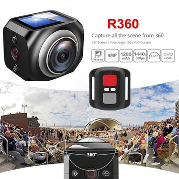 360° Panoramic Mini Sports Action Camera With Remote Control