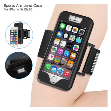 New Fashion Sports Armband Case Running Jogging Arm Holder Pouch Case Cover For iPhone 5 5S SE