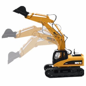 HuiNa Toys1550 15Channel 2.4G 1/12RC Metal Excavator 