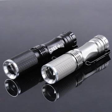 Meco CREE XPE-Q5 600 Lumen 7W Zoomable LED Flashlight 1xAA/14500