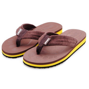 Men's Footprints Slippers Soft Shoes Antiskid Flip-flops - US5.89