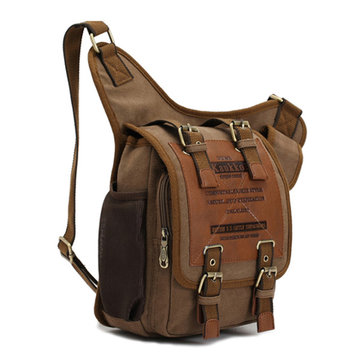 Men Retro Canvas Travel Shoulder Bags Messenger Bag