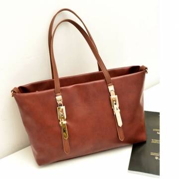 Extra 5% OFF For Retro Casual PU Leather Shoulder Handbag by HongKong BangGood network Ltd.