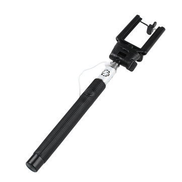 MOHO Extendable Wired Remote Shutter Handheld Selfie Stick Pole Monopod For Phone