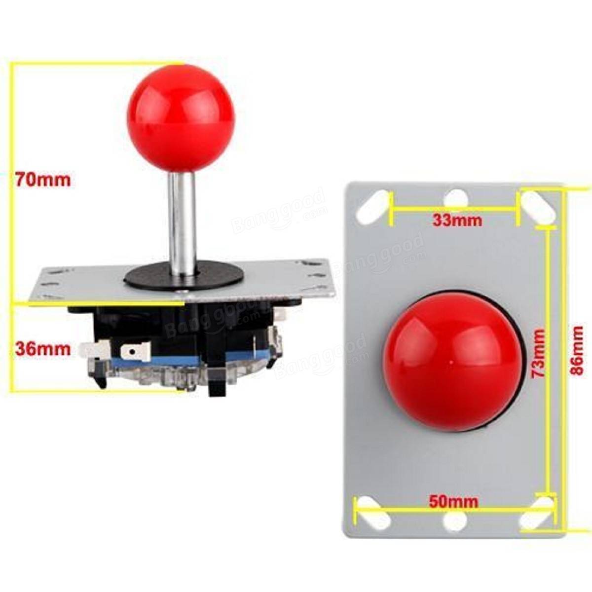 1Pc DIY Arcade 8 Way Joystick Replacement Parts for Fighting Game Competition