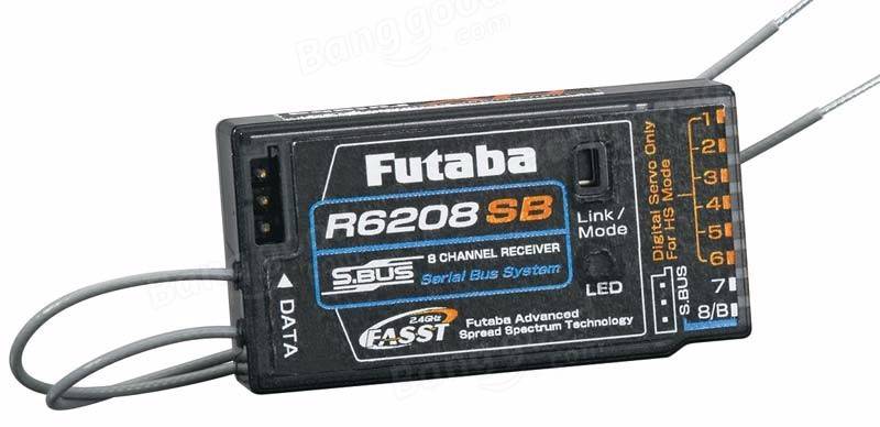 Futaba T8FG Siêu 2.4G 14CH FASST Transmitter Với SBUS 8CH R6208SB Receiver 