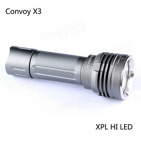 Convoy X3 XP-L HI LD-25 1100LM 4modes LED Flashlight 26650/18650/AA
