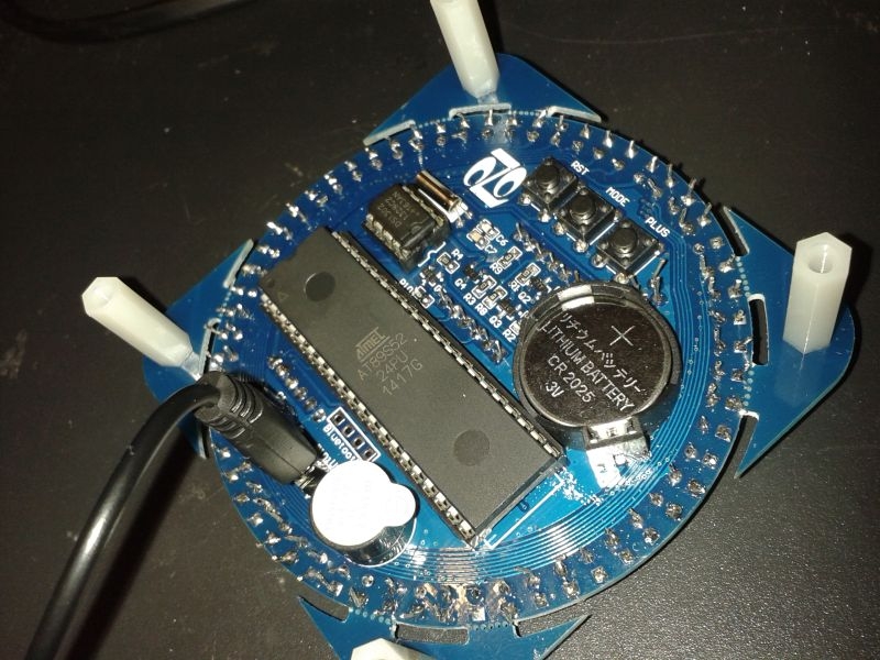 DIY DS1302 Rotation LED Electronic Clock Kit 51 SCM Learning Board ...
