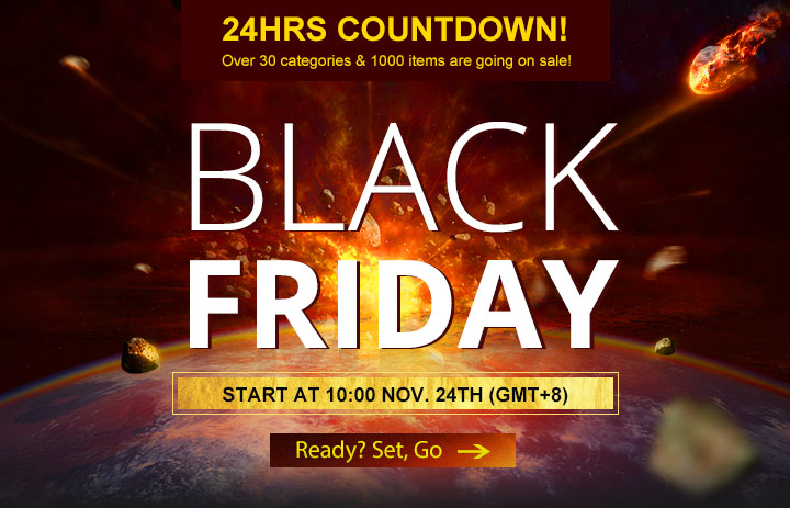 24HRS COUNTDOWN TO BLACK FRIDAY! $1 Snap-up, $0 Leagoo S8, Free Oder + More