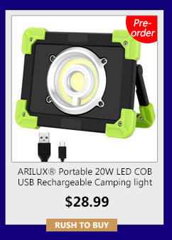 ARILUX® Portable 20W LED COB Work Light USB Rechargeable Waterproof 
