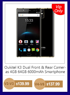 Oukitel K3 Dual Front & Rear Cameras 4GB 64GB 6000mAh Smartphone