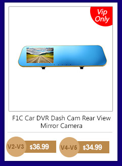 F1C Car DVR Dash Cam Rear View Mirror Camera Backup Video Recorder