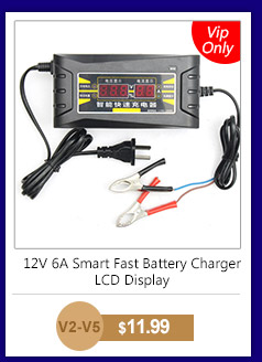 12V 6A Smart Fast Battery Charger LCD Display
