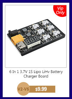 6 In 1 3.7V 1S Lipo LiHv Battery Charger Board