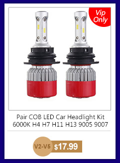Pair COB LED Car Headlight Kit 6000K H4 H7 H11 H13 9005 9007 60W 7200LM