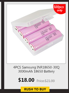 4PCS Samsung INR18650-30Q 3000mAh 18650 Battery 