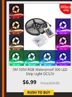 5M 5050 RGB Waterproof 300 LED Strip Light DC12V 