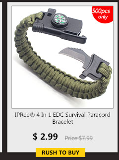 IPRee® 4 In 1 EDC Survival Paracord Bracelet 