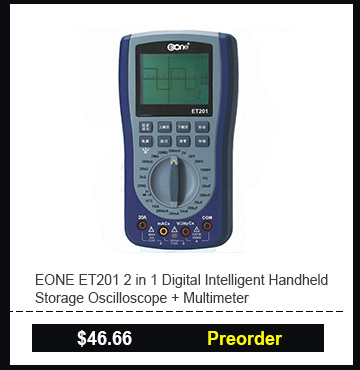 EONE ET201 2 in 1 Digital Intelligent Handheld Storage Oscilloscope + Multimeter