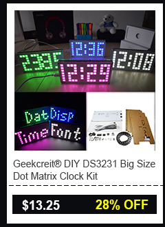 Geekcreit® DIY DS3231 Big Size Dot Matrix Clock Kit