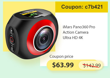 iMars Pano360 Pro Action Camera Ultra HD 4K