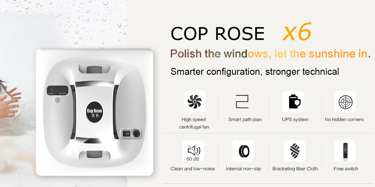 Cop Rose Smart Robot Window Cleaner $100 Price Drop--Banggood.com