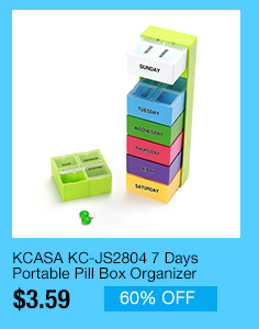 KCASA KC-JS2804 7 Days Portable Pill Box Organizer