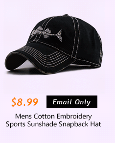 Mens Cotton Embroidery Sports Sunshade Snapback Hat