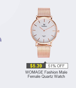 WOMAGE Fashion Casual Mesh Steel Band  Couple Quartz Watch