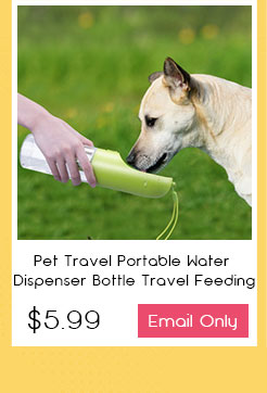 Pet Travel Portable Water Dispenser Bottle Travel Feeding Bowl Outdoor