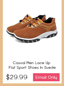 Casual Men Lace Up Flat Sport Shoes In Suede